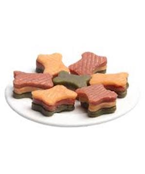 Chicken, duck & spinach in Bone Shape JUKO Snacks