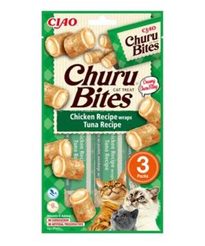 Churu Cat Bites Chicken wraps&Tuna Purée