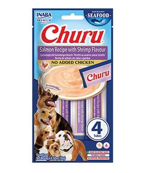 Churu Dog Fish Salmon Recipe with Shrimp Flavour 