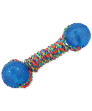 Přetahovadlo DOG FANTASY činka gumová modrá 30 cm