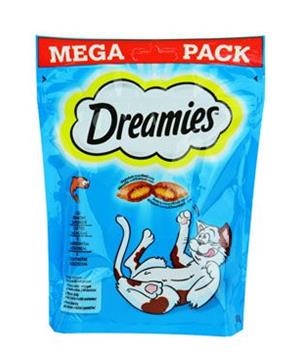 Dreamies kočka pochoutka Mega Pack s lososem 