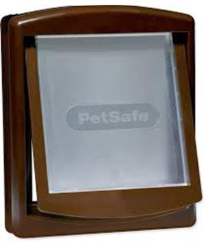 Dvířka PETSAFE hnědá s transparentním flapem 730