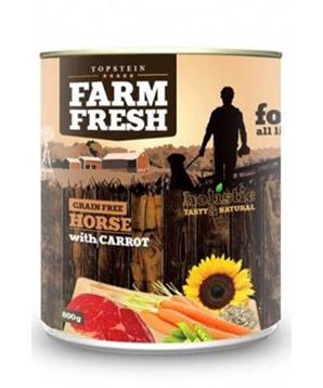 Farm Fresh Dog Horse with Carrot konzerva 800g - promáčknuté - 8 ks skladem