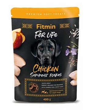 Fitmin FL dog poch. Semi-Moist Chicken Flakes 