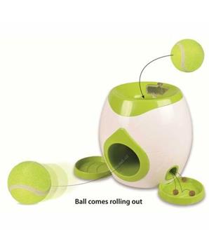 Flamingo Interaktivní hračka na pamlsky s tenisovým míčkem pro psy 29 x 19 x 18 cm