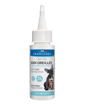 Francodex Roztok čistící na uši štěně, kotě 