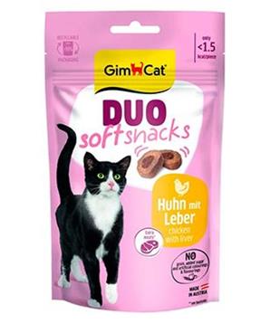 GimCat Duo Soft Snacks kuře s játry 