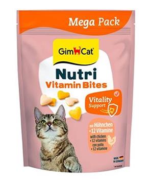 GimCat Nutri Multi-Vitamin Bites tablety s kuřetem