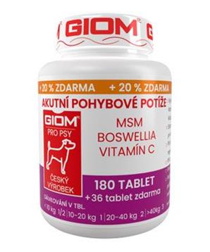 Giom pes Akutní pohybové potíže