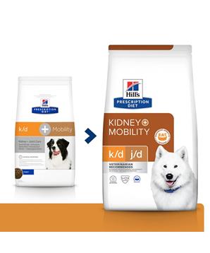 Hill's Can. PD K/D Kidney + Mobility Dry NEW