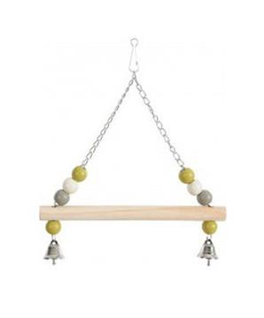 Houpačka pro ptáky dřevěná s řetízkem 26cm Zolux