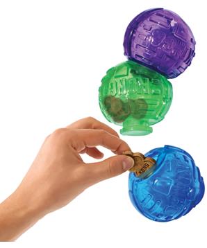 Hračka guma Lock-It plnící 3 ks S Kong