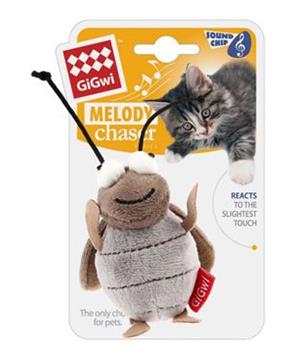 Hračka kočka Cvrček se zvukovým čipem GiGwi