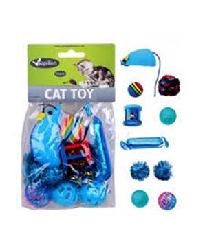 Hračka kočka - modrý mix
