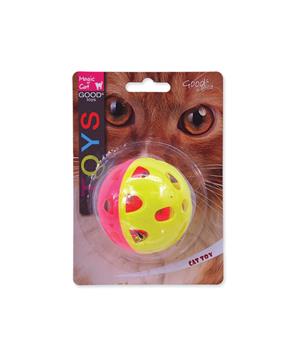Hračka MAGIC CAT míček neonový jumbo s rolničkou