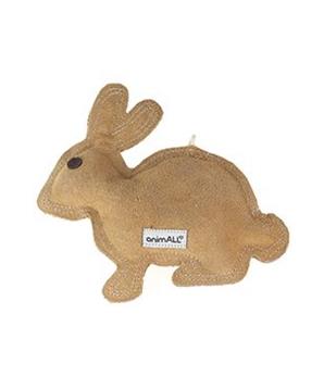 Hračka pes animALL Králík kůže, natural 20x20cm
