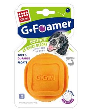Hračka pes GiGwi Foamer Ball míček z tvrzené pěny oran
