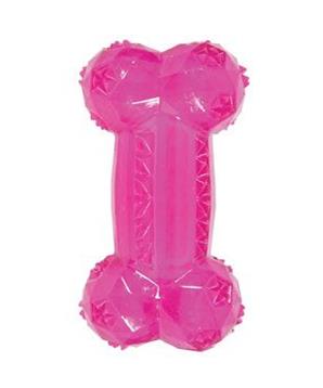 Hračka pes kost BONE TPR POP růžová Zolux