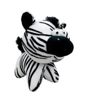 Hračka pes - plyšová zebra pískací