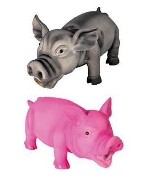 Hračka pes Prase domácí pískací latex  TR