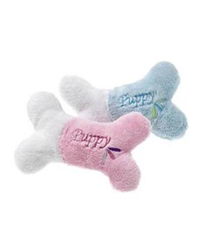 Karlie Hračka plyšová pískací kost Puppy