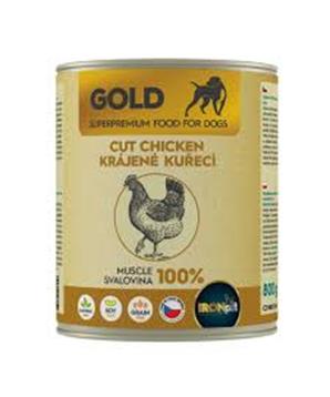 IRONpet Gold Dog Kuřecí krájená svalovina, konzerva