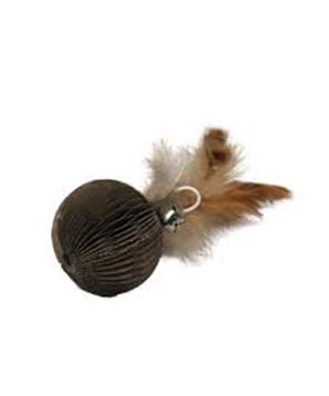 Koule kartonová s peřím a rolničkou