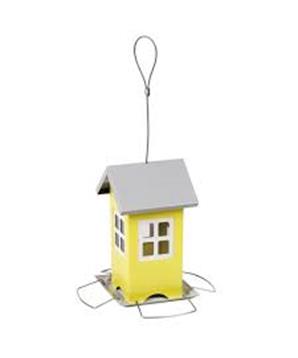 Krmítko pro ptáky kovový domeček