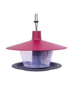 Krmítko venkovní Finch talíř vínová