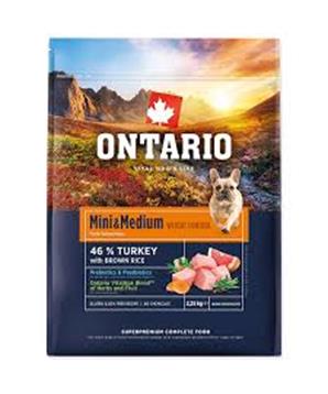 Ontario Mini & Medium Weight Control Turkey & Brown Rice