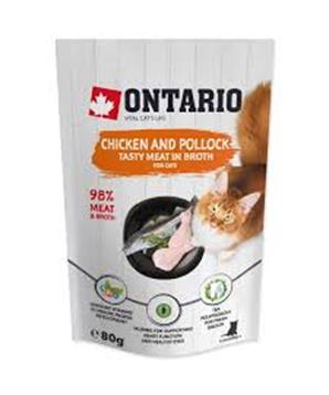 Kapsička ONTARIO Cat kuře a treska ve vývaru