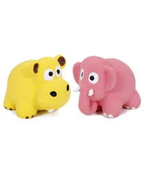 Latexová hračka s pískadlem - zvířata