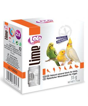 LOLOpets LIME přírodní minerální kámen pro ptáky 35 g