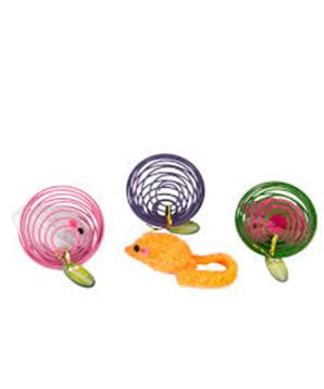 Míček drátěný s myší, mix barev