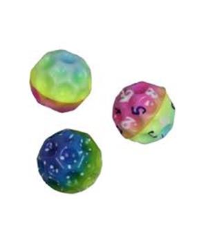 Míčky měkké gumové duhový design