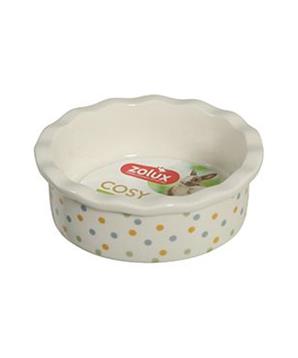 Miska keramická COSY hlodavec 100ml puntíky Zolux