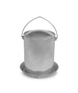 Napájecí kovový kbelík pro drůbež 15 l