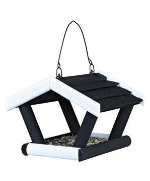 NATURA venkovní krmítko otevřené, černo-bílé 17x19x14 cm