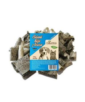 NATURECA pochoutka Losos kůže sušená kousky 100g