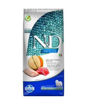 N&D OCEAN Dog GF Salmon, Cod & Cantaloupe Melon Adult Giant Maxi 