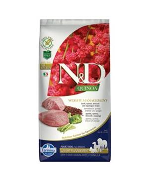 N&D Quinoa DOG Weight Management Lamb & Broccoli