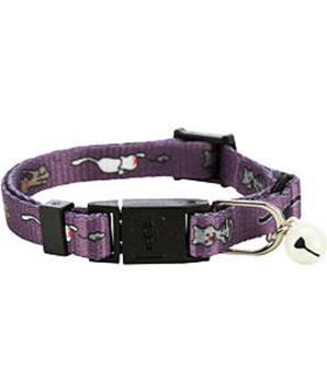 Obojek pro koťata motiv kočka a myš s rolničkou