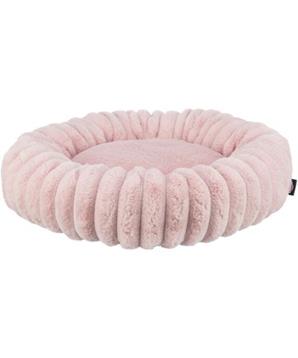 Kulatý pelech LONNI, sametový manšestr, růžová