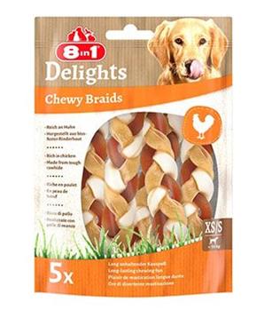 Pochoutka 8in1 Delights Chewy Braids XS/S 