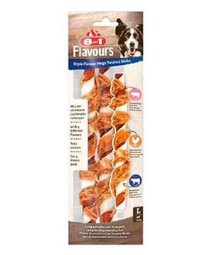 Pochoutka 8in1 Triple Flavour Mega Twisted Sticks 