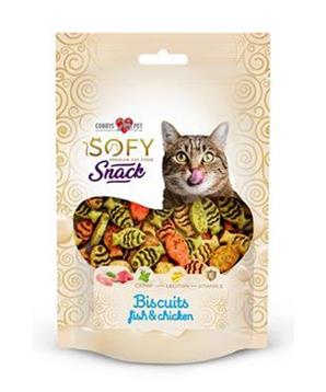 Pochoutka Aiko Cat SOFY Snack Bisciut Fish&Chicken