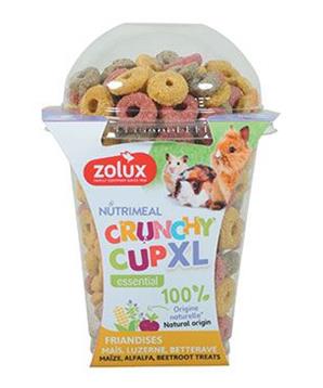 Pochoutka CRUNCHYCUP XL kukuř/řepa/vojtěška