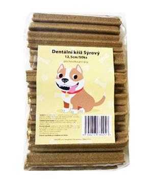 Pochoutka Dentální kříž Sýrový 12,5cm 