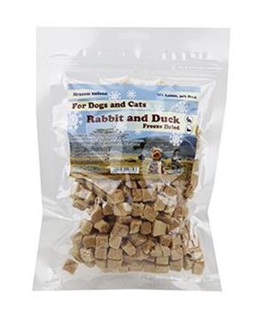 Pochoutka Králičí a kach.maso kostky sušené mrazem 