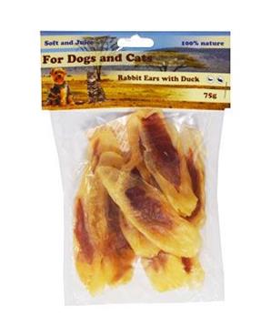 Pochoutka Králičí ucho plněné kachním masem 